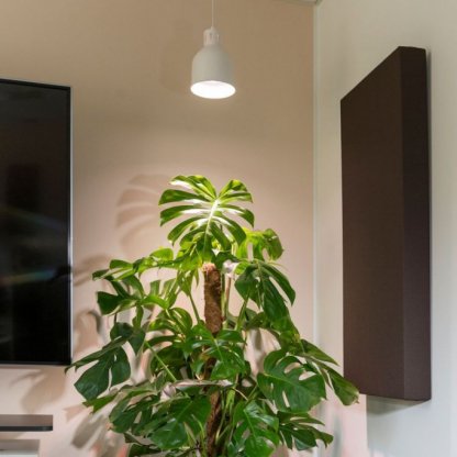 SAGA bílé speciální stínítko pro pěstební LED lampy E27, kabel 4m