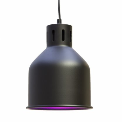 SAGA černé stínítko pro pěstební LED E27, kabel 4m