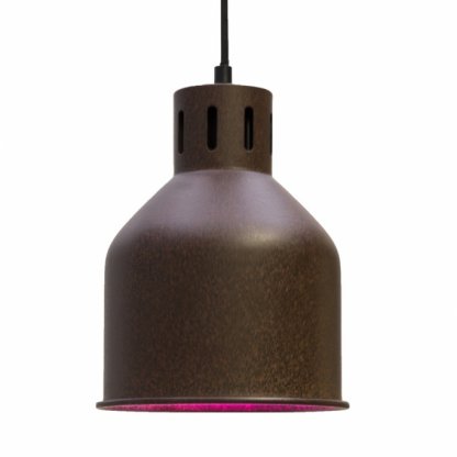 SAGA rustikální hnědé stínítko pro pěstební LED E27, 4m