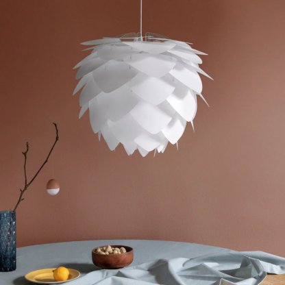 Silvia medium bílé stínítko pro závěsný lustr, stolní a stojací lampu, Umage