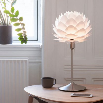 Silvia mini bílé stínítko pro závěsný lustr, stolní a stojací lampu, Umage