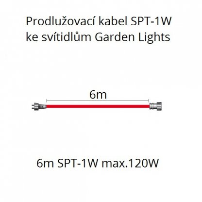 SPT-1W prodlužovací kabel 6m ukončený konektory PLUG&PLAY, Garden Lights 2