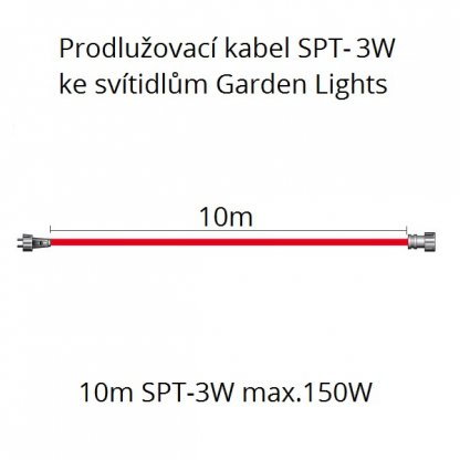 SPT-3W, prodlužovací kabel 10m, 150W, Garden Lights