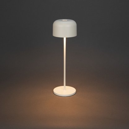 Stolní nabíjecí přenosná lampička Lille bílá, Konstsmide 2