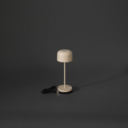 Stolní nabíjecí přenosná lampička Lille mini písková, Konstsmide 