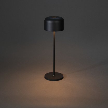 Stolní nabíjecí přenosná lampička Lille černá, Konstsmide 