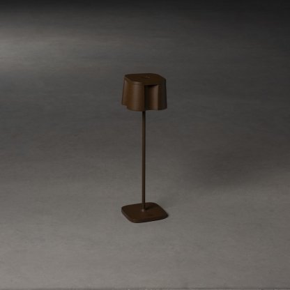 Stolní nabíjecí přenosná lampička Nice rezavá, Konstsmide 