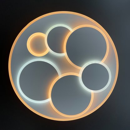 Stropní geometrické LED svítidlo Dots 50 cm, Fischer & Honsel