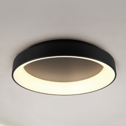 TRIO 671290132 Girona černá, 60 cm, stmívatelné stropní LED světlo 48W