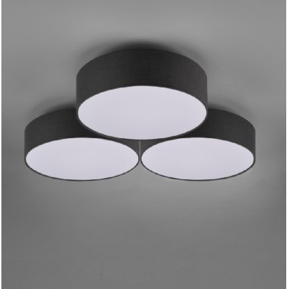 TRIO Lugano 621910302 černá, stropní interiérové svítidlo LED 38W 2