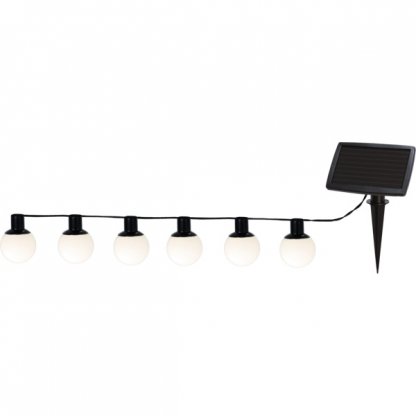 Venkovní solární LED řetěz matné žárovky 5 m s dvojí funkcí, Star Trading