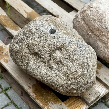 Vodní prvek do zahrady přírodní labský valoun, kompletní fontánové příslušenství