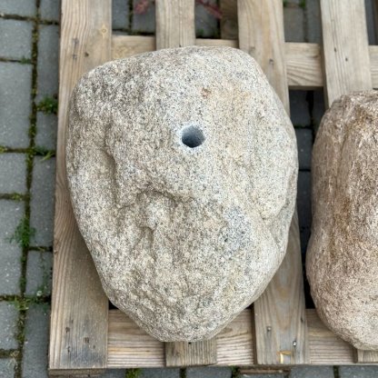 Vodní prvek do zahrady přírodní labský valoun, kompletní fontánové příslušenství
