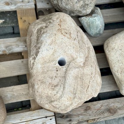 Zahradní fontána s přírodním labským kamenem, kompletní fontánové příslušenství
