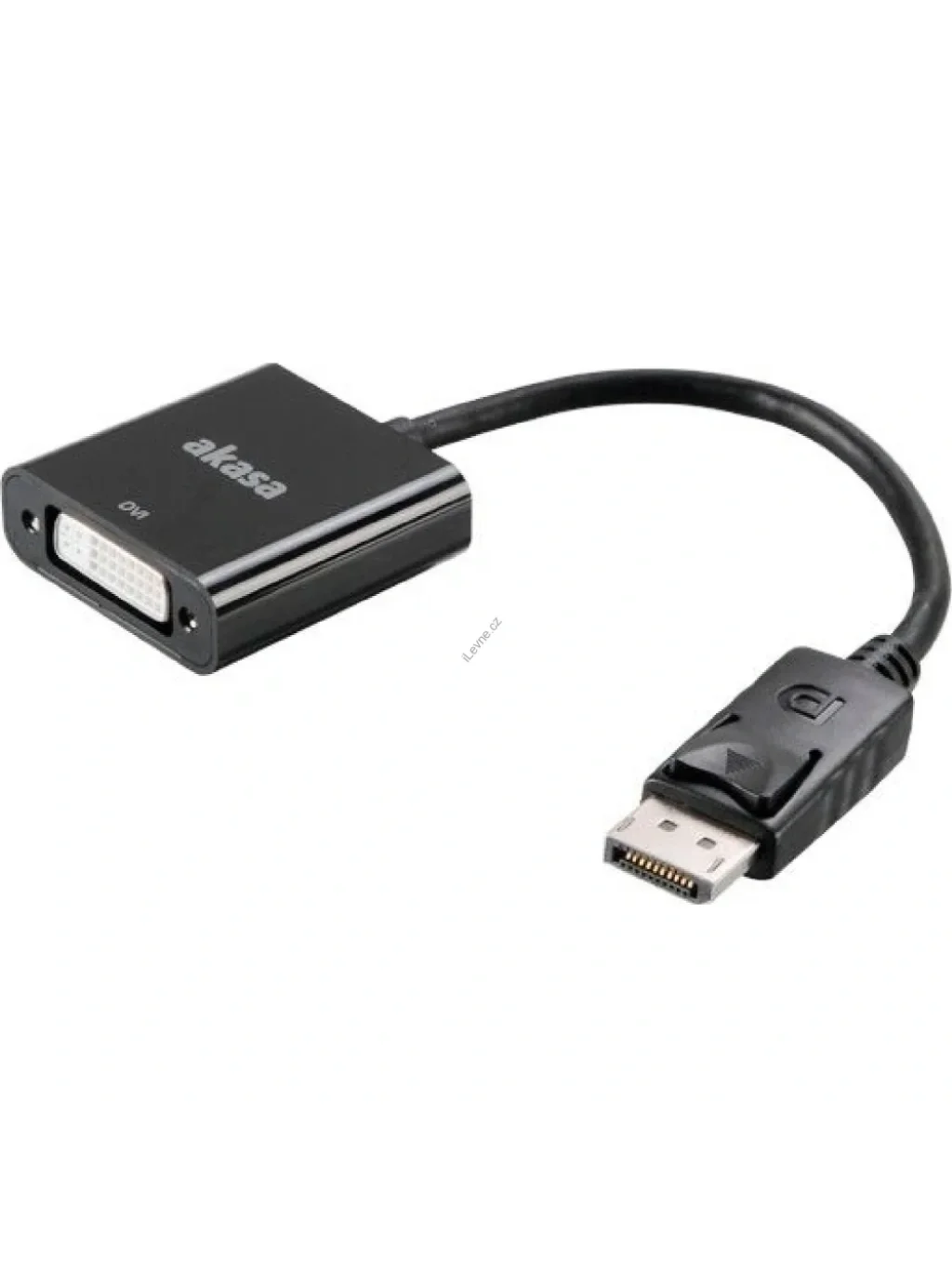 AKASA adaptér DisplayPort 1.1(M) na DVI-I(F)/ AK-CBDP05-20BK/ černý, 20cm