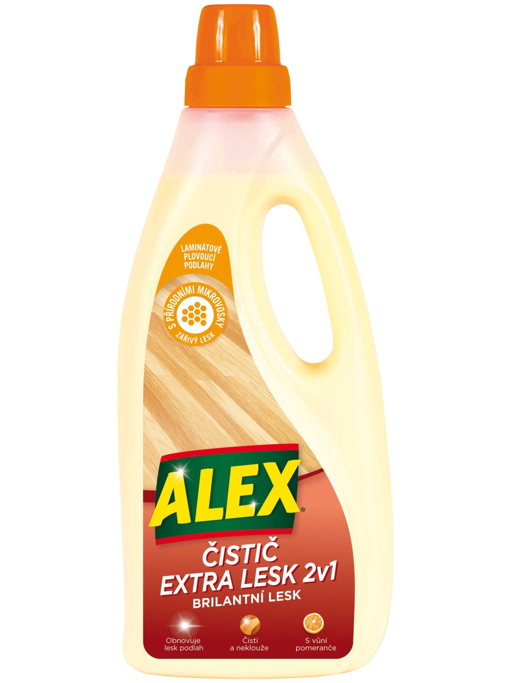 Alex čistič extra lesk 2 v 1 laminátové podlahy 750ml
