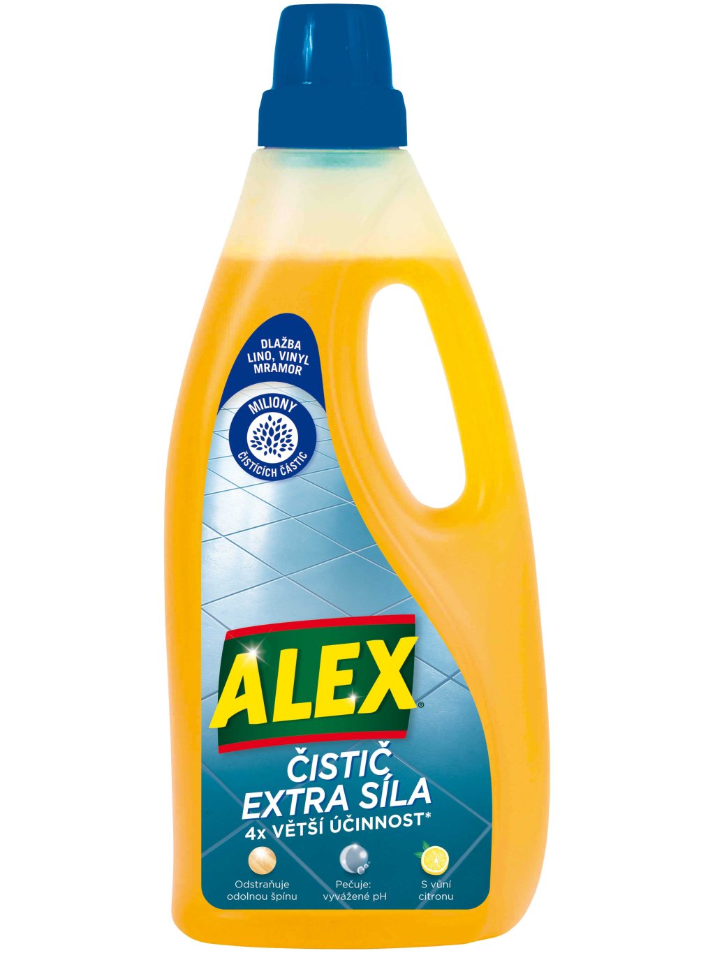 Alex čistič extra síla dlažba, lino, vinyl 750ml