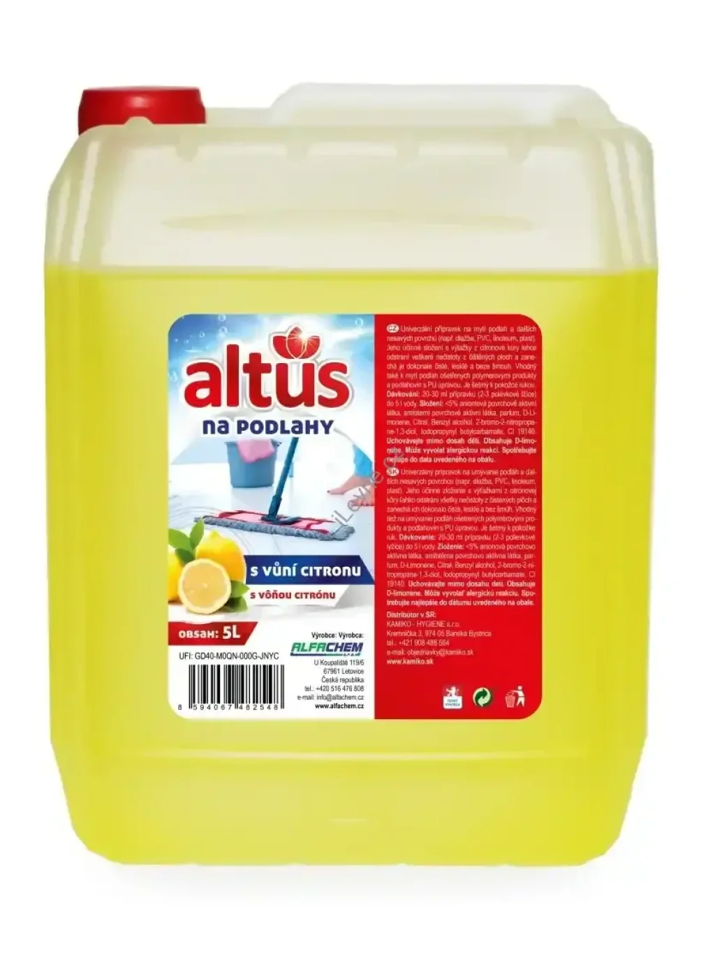 ALTUS Na podlahy s vůní citronu 5 l