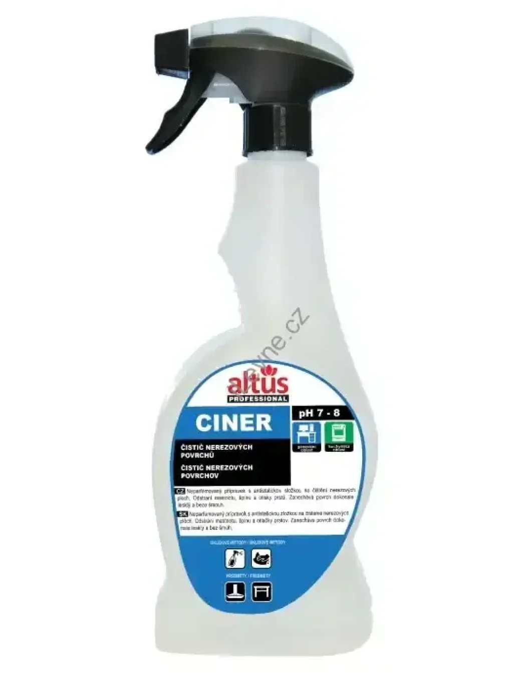 ALTUS Professional CINER čistič nerezu 750 ml rozprašovač