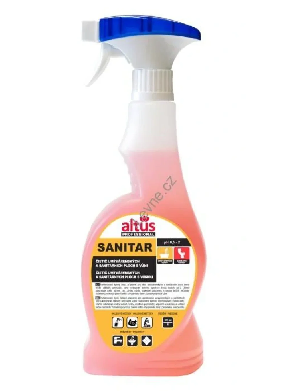 ALTUS Professional SANITAR čistič umývárenských a sanitárních ploch 750 ml pistole