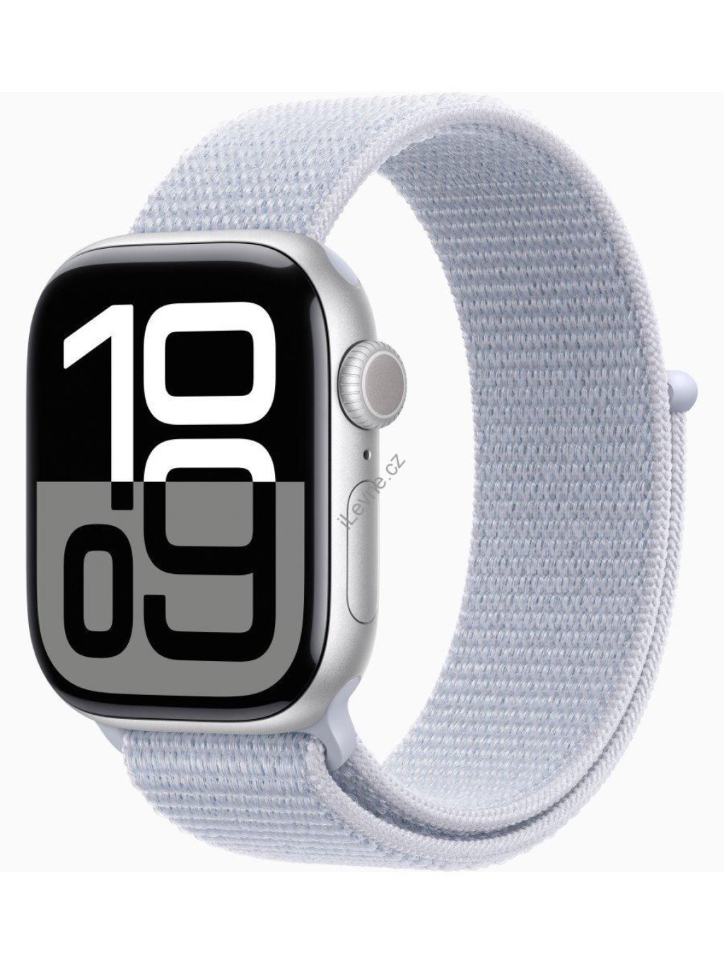 Apple Watch Series 10 GPS 42mm Stříbrný hliník s oblačně modrým provlékacím řemínkem