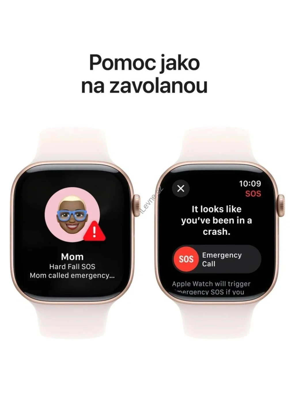 Apple Watch Series 10 GPS + Cellular 42mm Růžově zlatý hliník se světle ruměným sportovním řemínkem - M/L