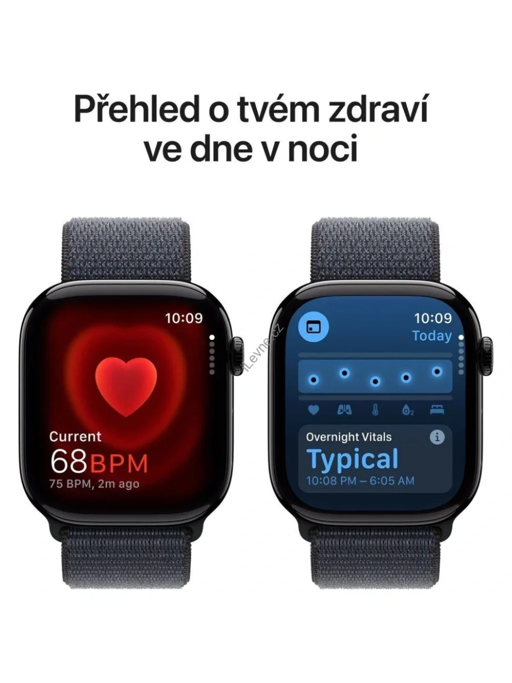 Apple Watch Series 10 GPS + Cellular 46mm Klavírně černý hliník s inkoustovým provlékacím řemínkem