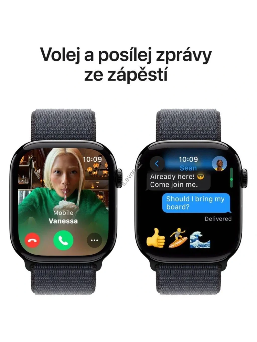 Apple Watch Series 10 GPS + Cellular 46mm Klavírně černý hliník s inkoustovým provlékacím řemínkem