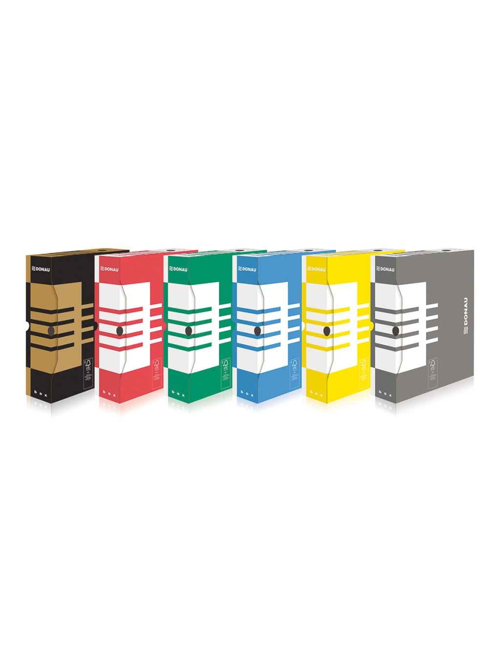 archivační box A4/120 mm lepenka, hnědý