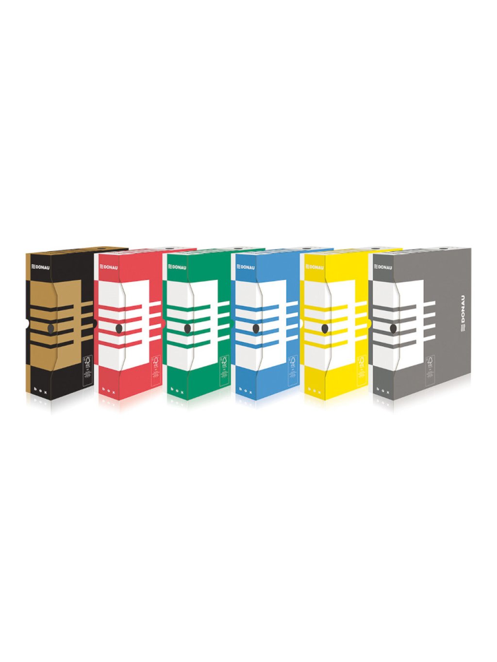 archivační box A4/80 mm lepenka, hnědý