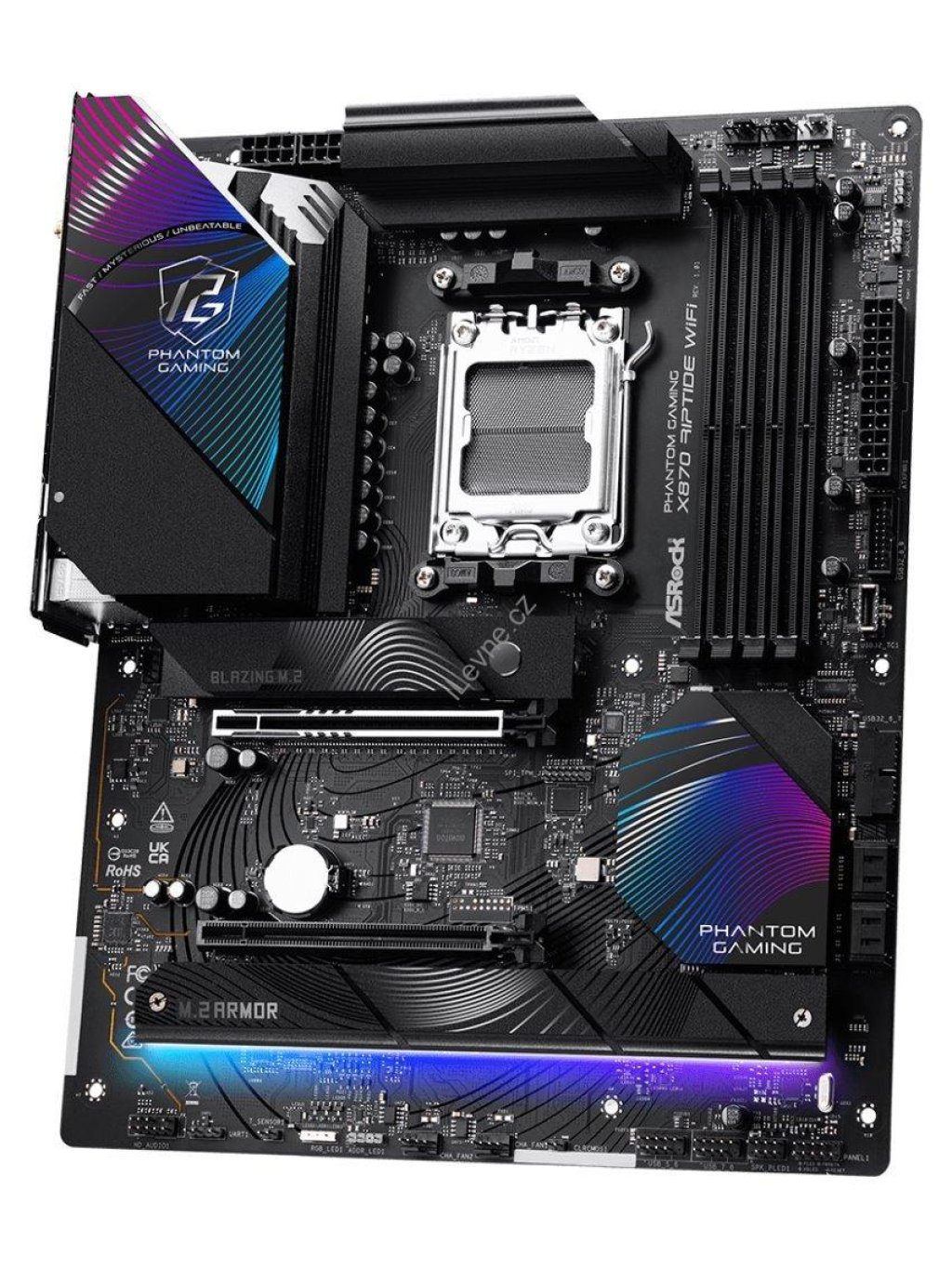 ASRock X870 Riptide WiFi / AMD X870 / AM5 / 4x DDR5 DIMM / 3x M.2 / HDMI / USB-C / WiFi / ATX