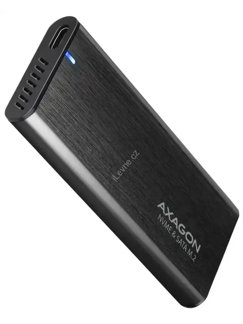 AXAGON kovový box na M.2 NVMe SSD SUPERSPEED+ / EEM2-SB2 / USB-C 3.2 Gen 2 / kabel 20cm