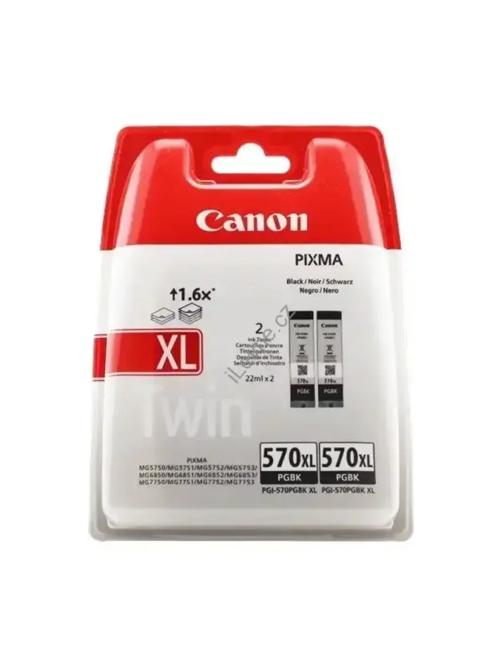 Canon inkoustová náplň PGI-570PGbk/ XL černá / 2x barvičky v balení
