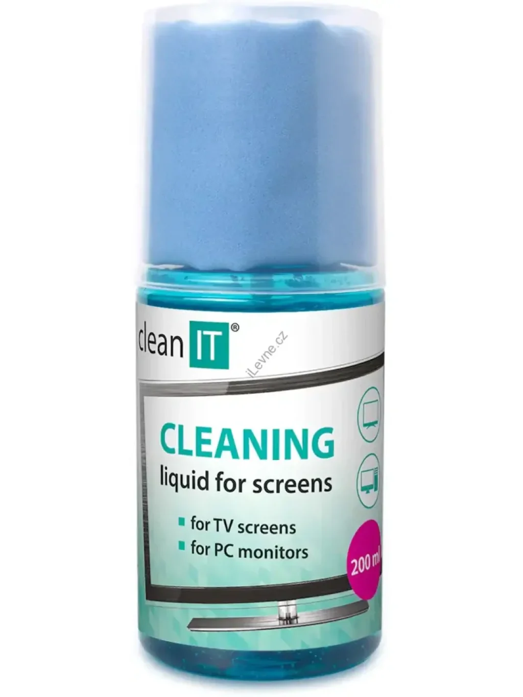 CLEAN IT čistící roztok na obrazovky s utěrkou, 200ml