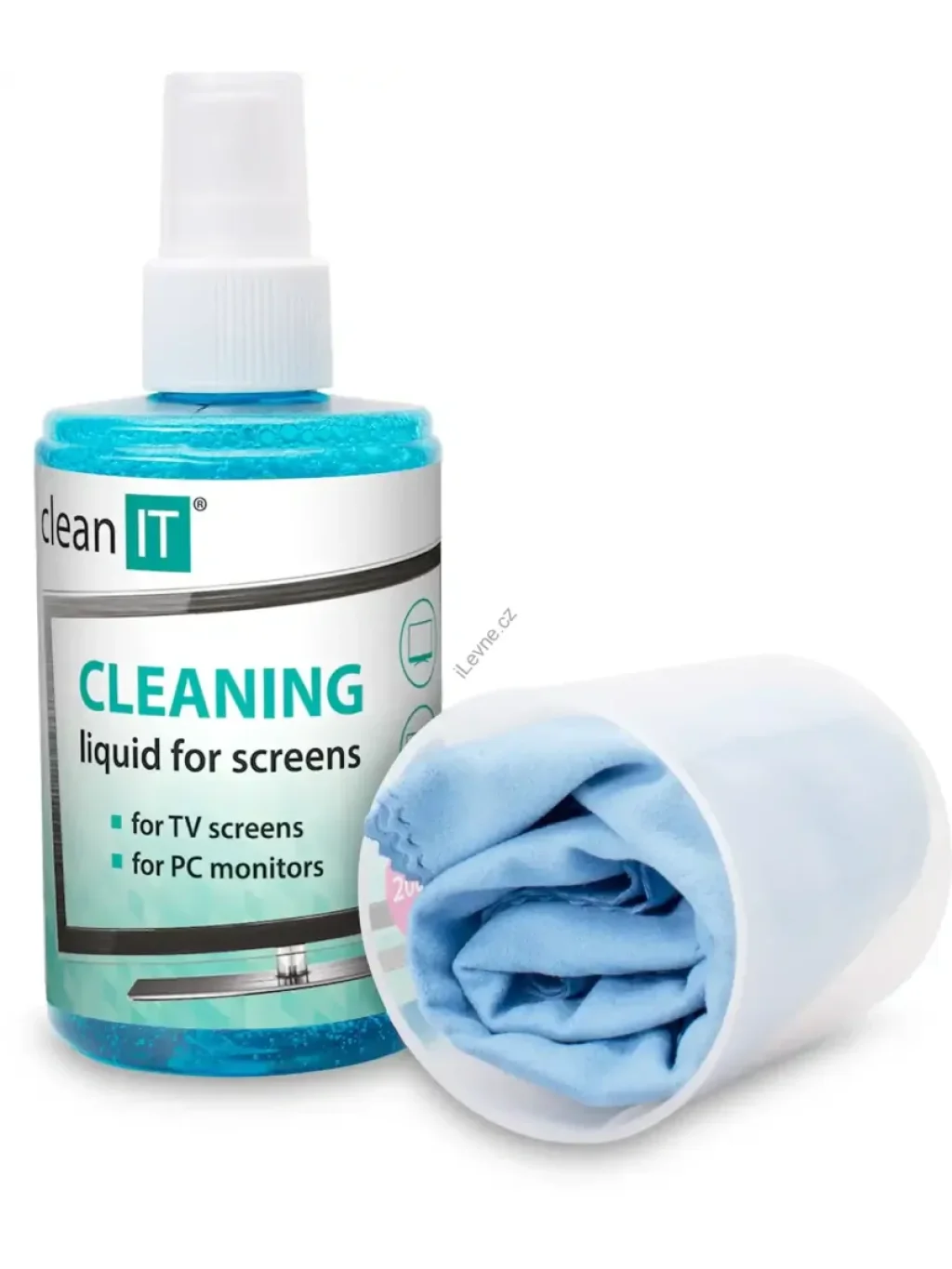CLEAN IT čistící roztok na obrazovky s utěrkou, 200ml