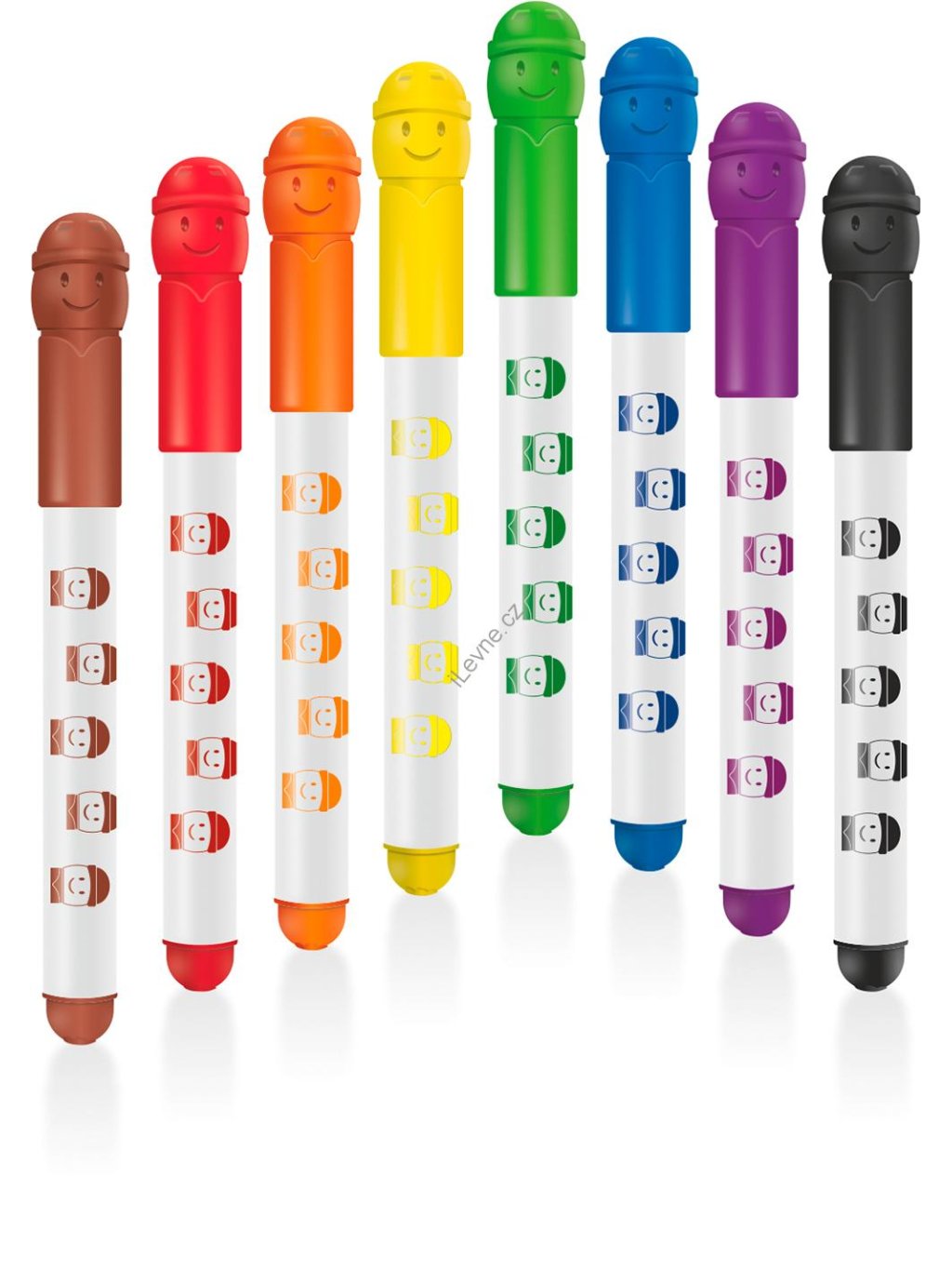 Colorino fixy dětské Smile, s kulatou špičkou, 8 barev