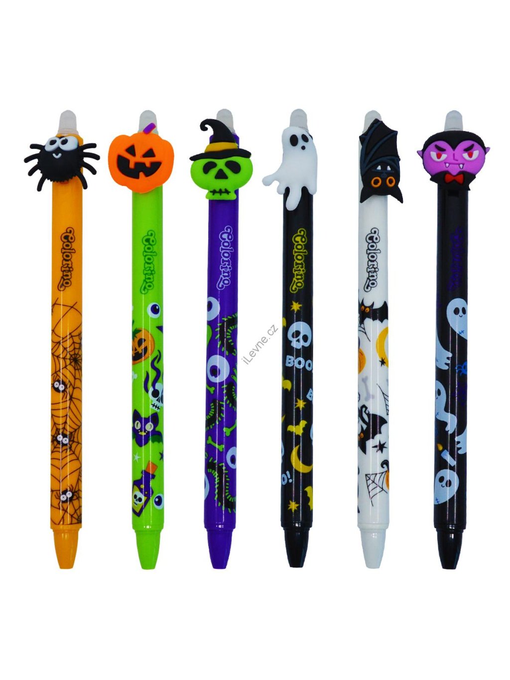 Colorino gumovatelné pero - Halloween, modrá náplň