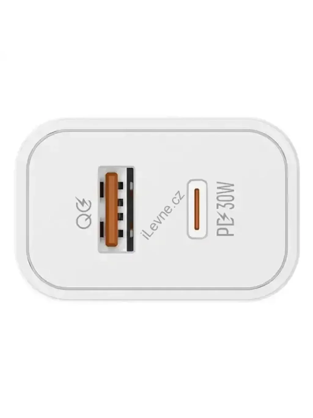 COLORWAY 1x USB a 1x USB-C/ turbo síťová nabíječka/ 30W/ 100V-240V/ Bílá