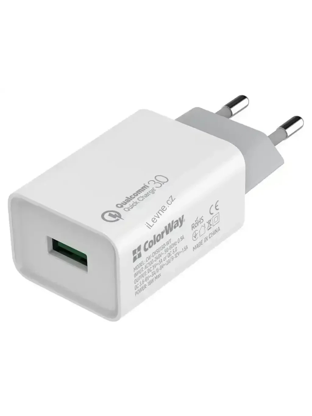 COLORWAY 1x USB/ síťová nabíječka/ 18W/ 100V-240V
