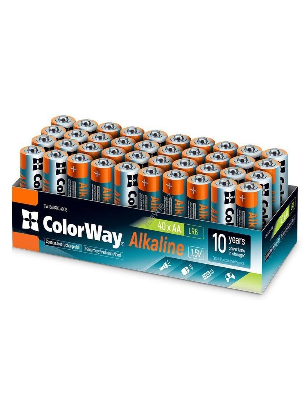 Colorway alkalická baterie AA/ 1.5V/ 40ks v balení