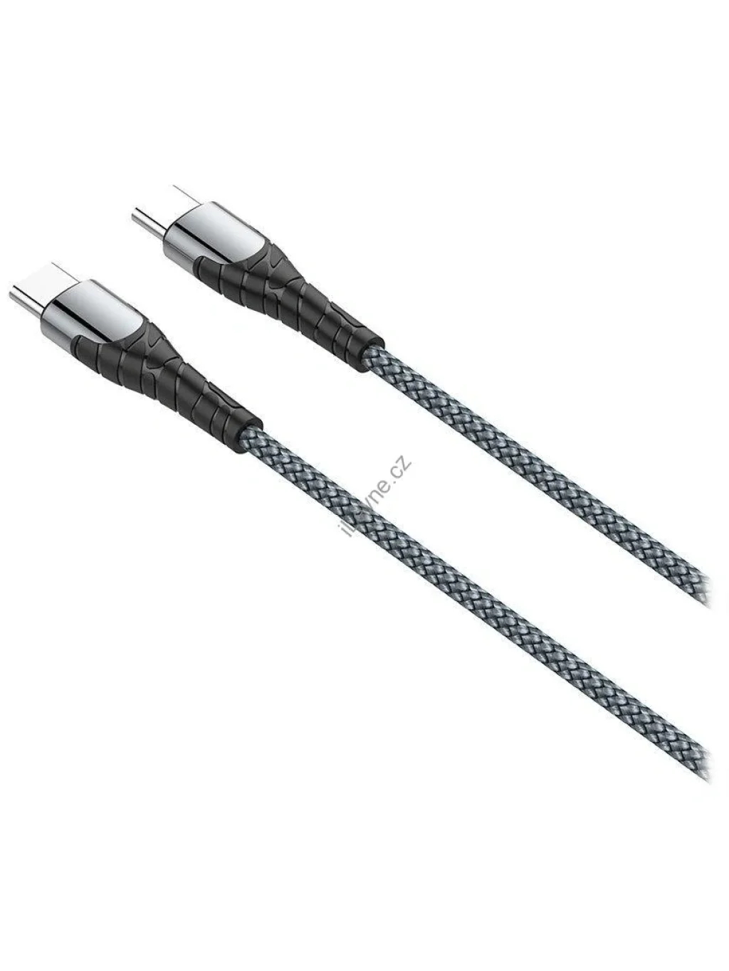 Colorway Datový Kabel USB-C/ USB-C/ 3A/ Fast Charging 65W/ 2m/ Šedivý
