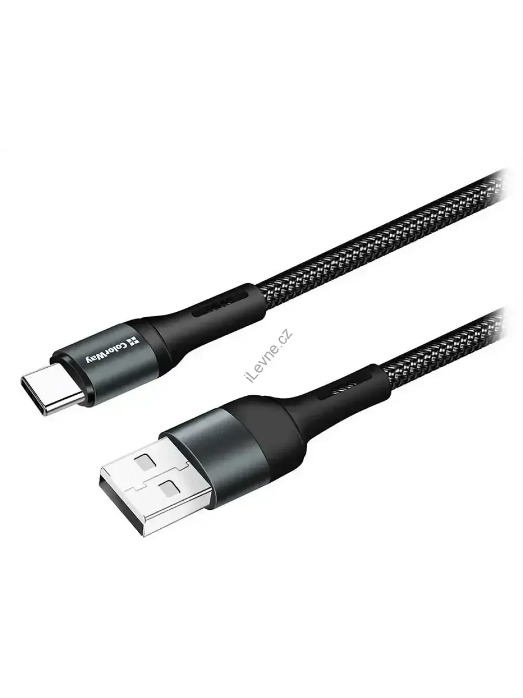 Colorway Datový Kabel USB/ USB-C / 2.4A/ 1m/ Černý