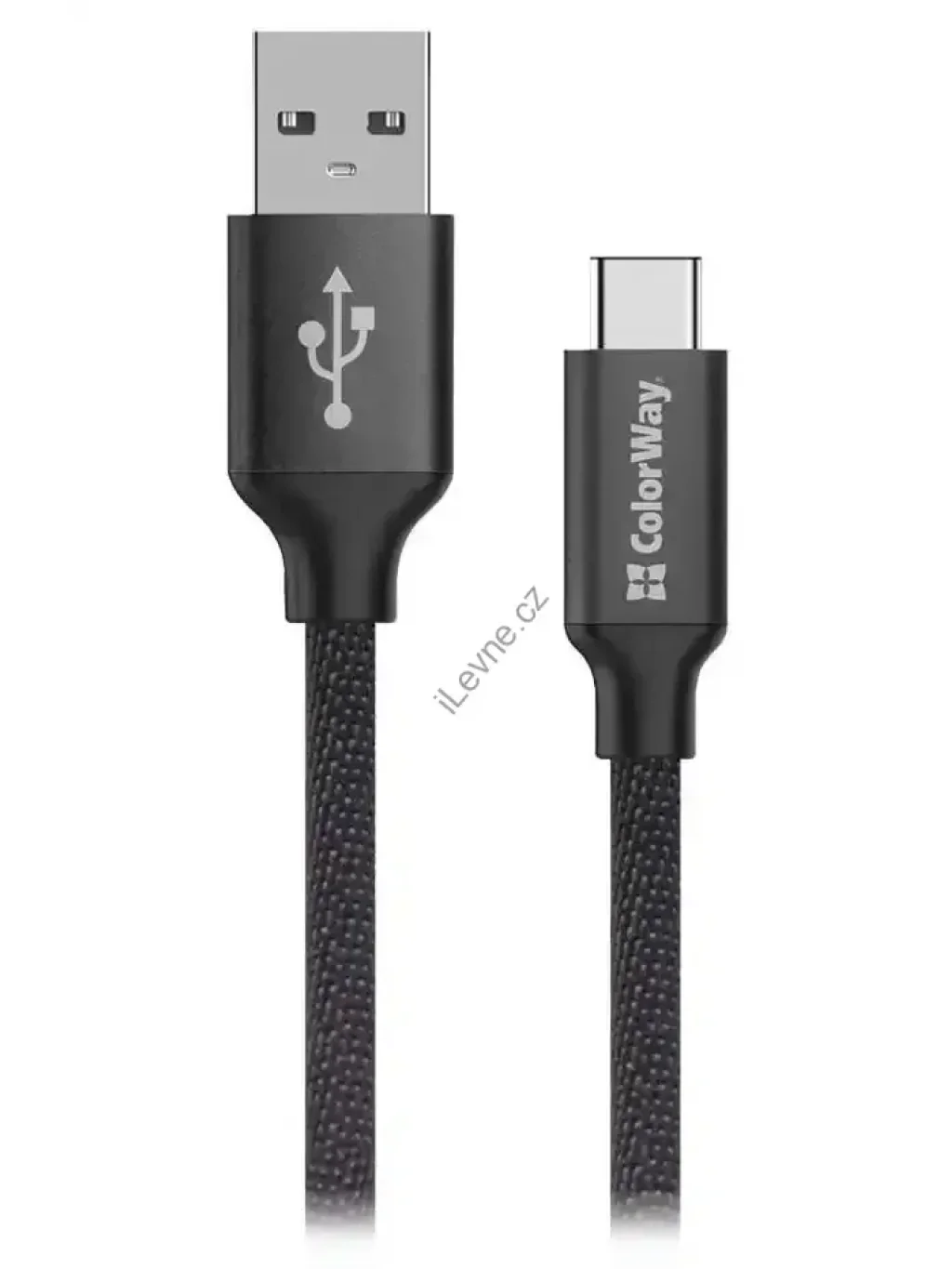 Colorway Datový Kabel USB/ USB-C / 2.4A/ 2m/ Černý