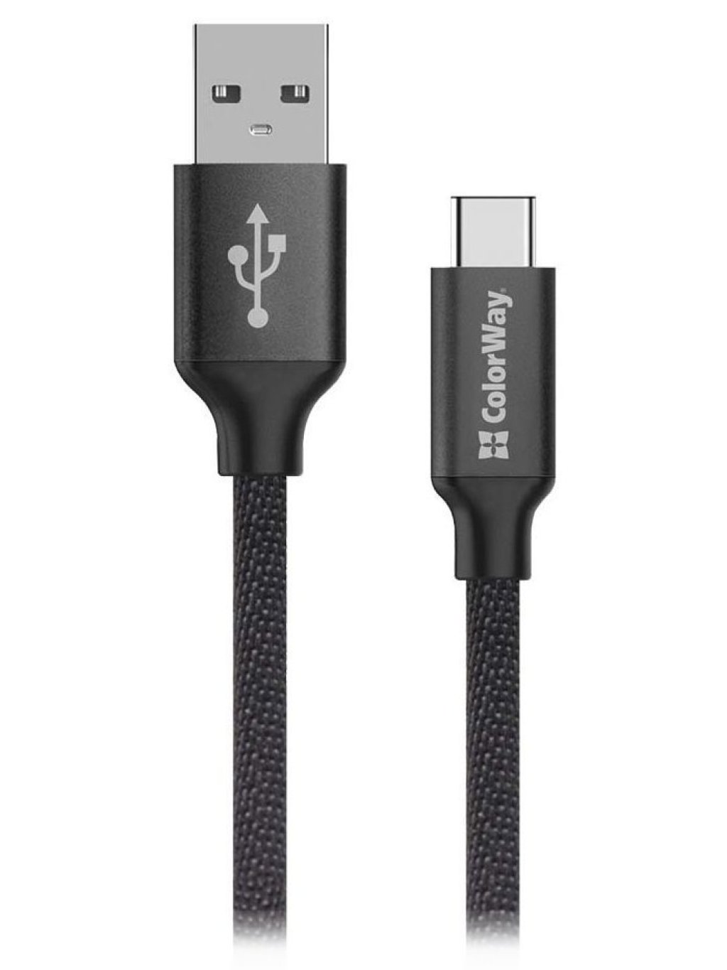 Datový Kabel USB/ USB-C / 2.4A/ 2m/ Černý