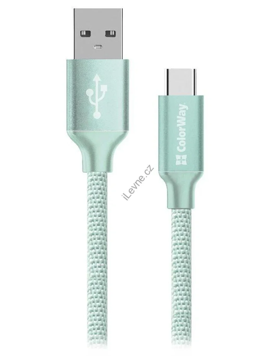 Colorway Datový Kabel USB/ USB-C / 2.4A/ 2m/ Mint