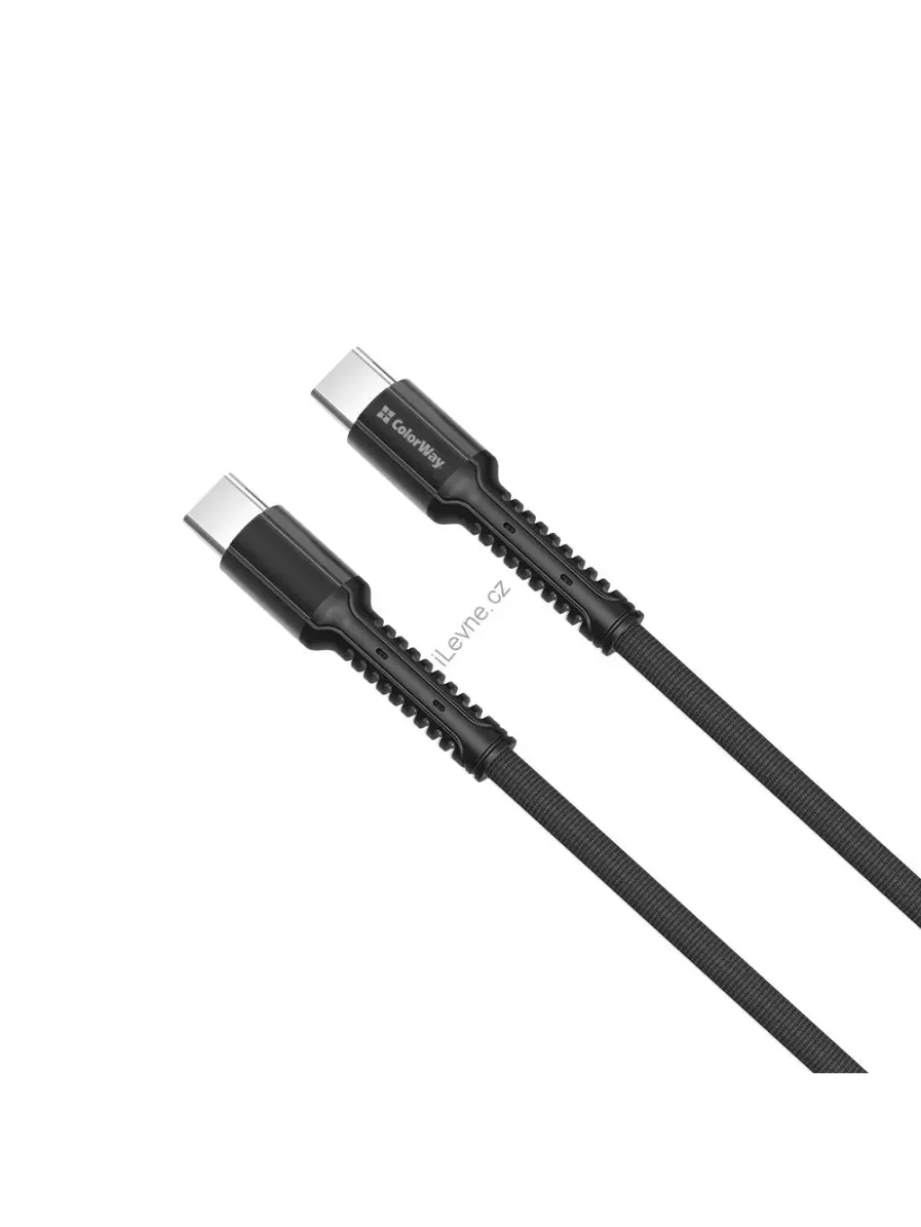 Colorway Nabíjecí kabel Type-C - Type-C, 1m, šedivý
