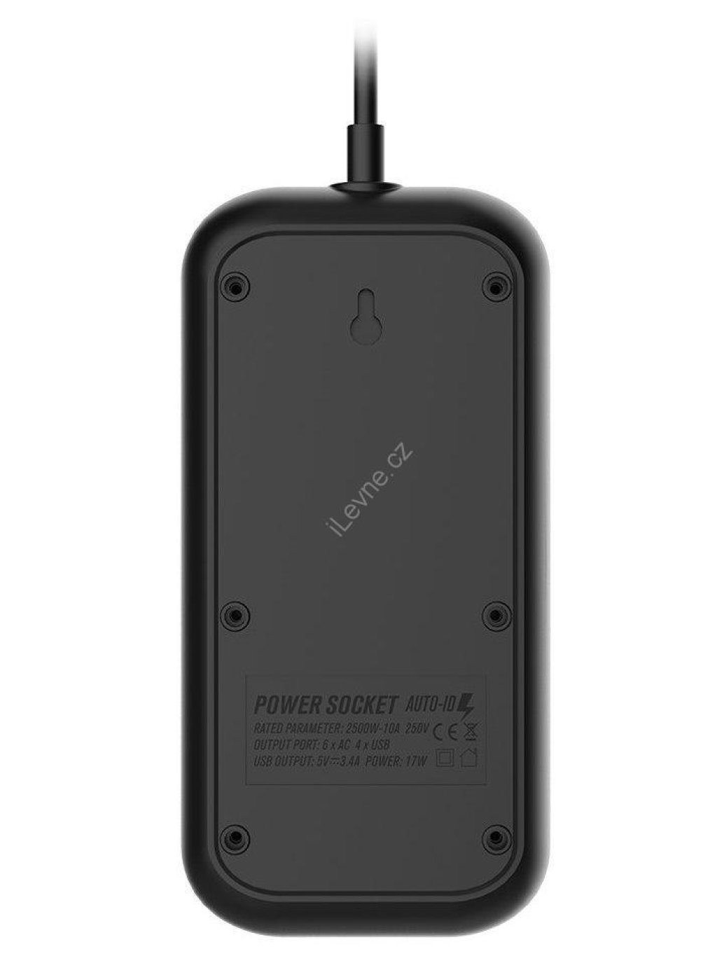 COLORWAY Prodlužovací napájecí přívod/ 6x Schuko/ 4x USB 5V / kabel 2m