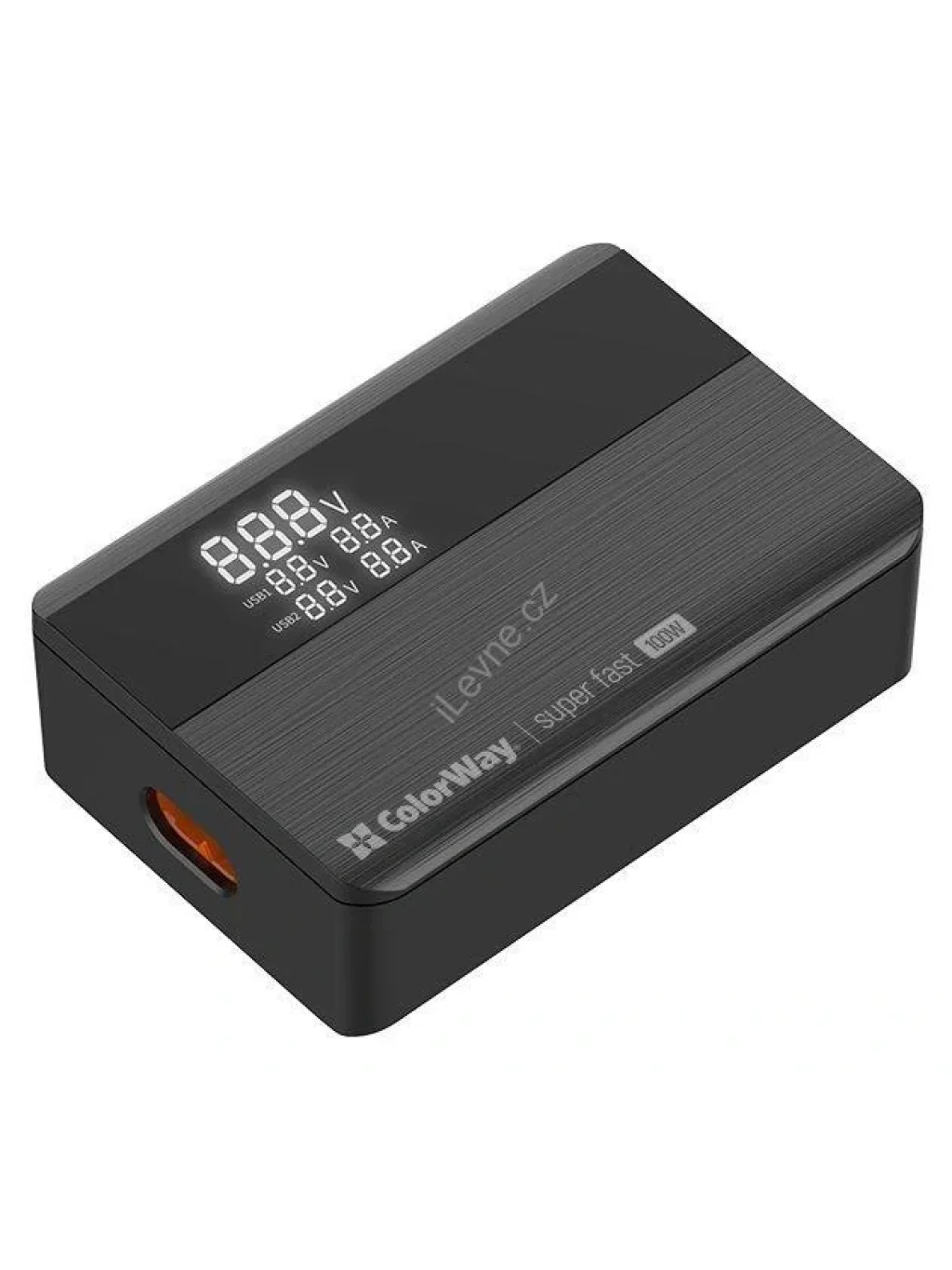 COLORWAY USB nabíječka/ 2x USB-A/ 2x USB-C/ 100W/ Černá