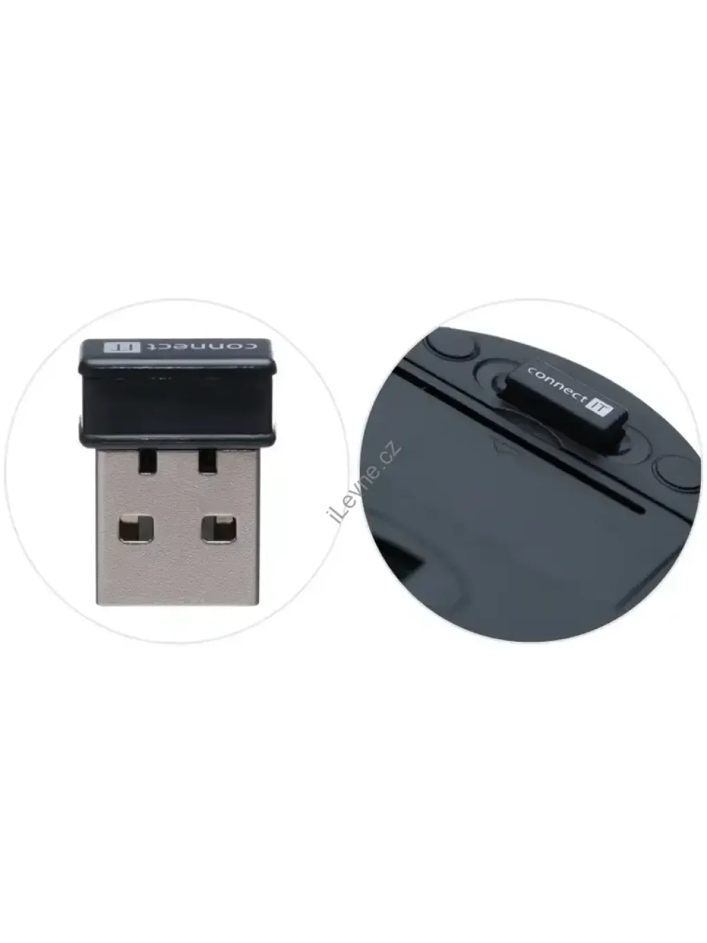 CONNECT IT Combo bezdrátová klávesnice + myš, (+ 4* AAA baterie zdarma)