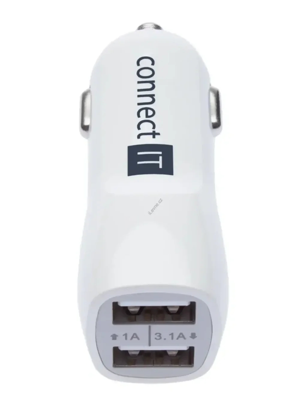 CONNECT IT InCarz PREMIUM nabíječka do auta 2xUSB 3.1A+1A, Bílá